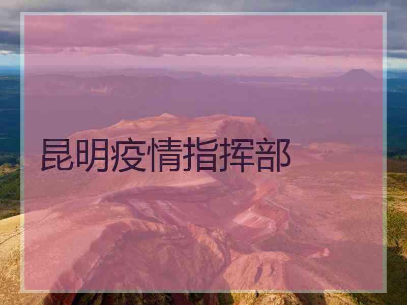 昆明疫情指挥部