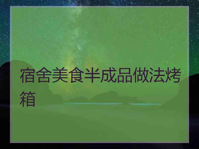 宿舍美食半成品做法烤箱