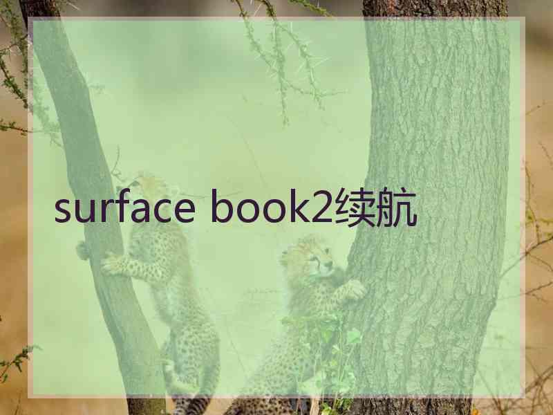 surface book2续航