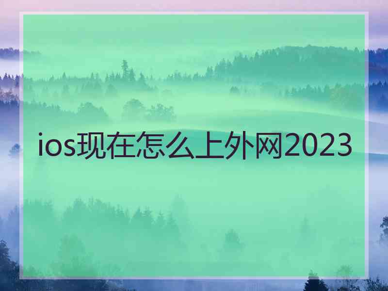 ios现在怎么上外网2023