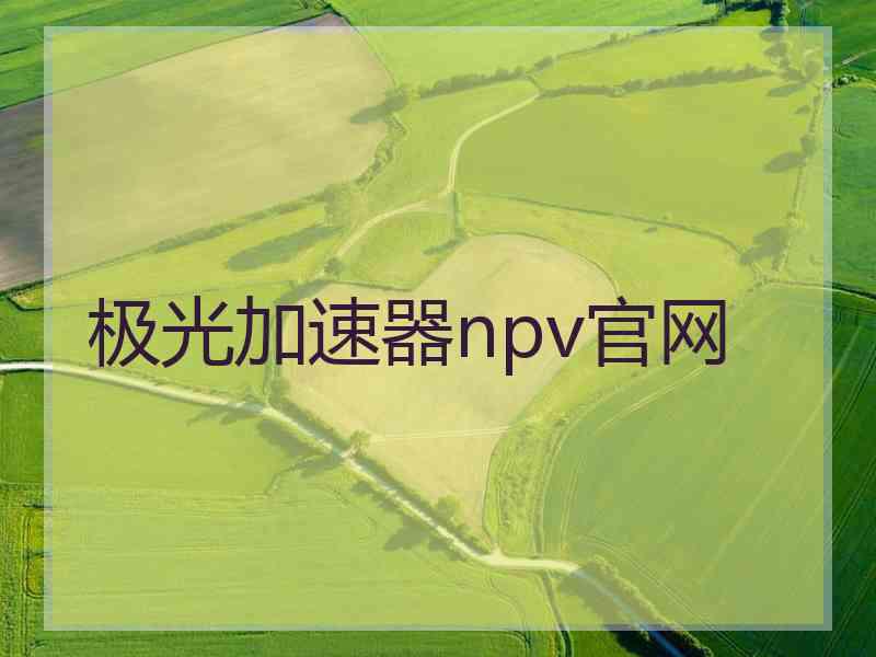极光加速器npv官网