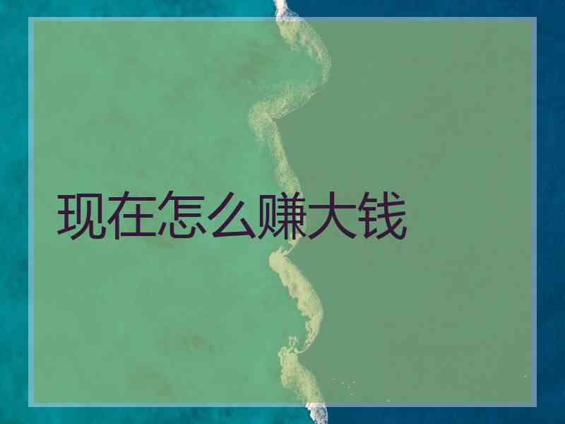 现在怎么赚大钱