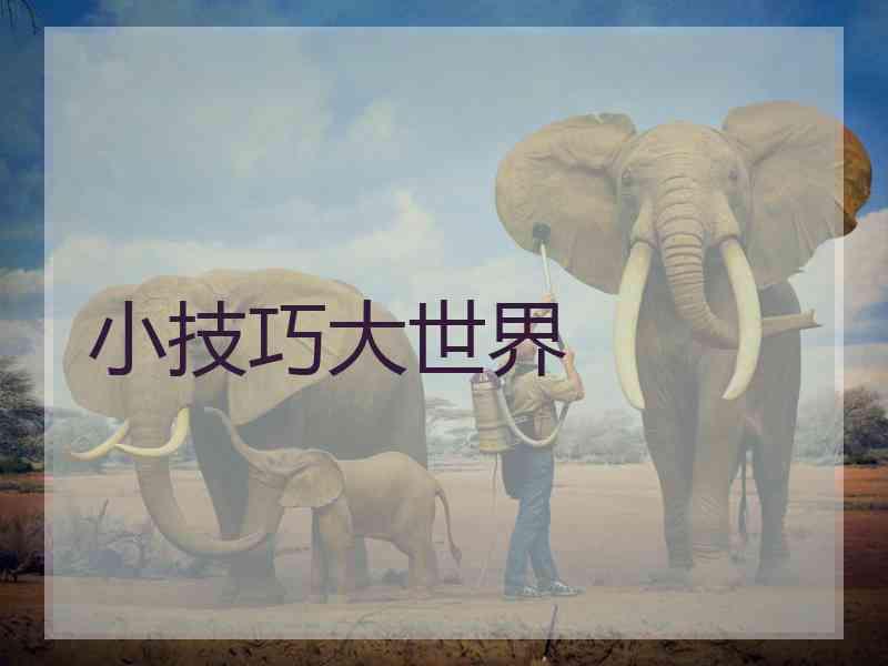 小技巧大世界