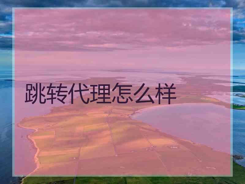 跳转代理怎么样
