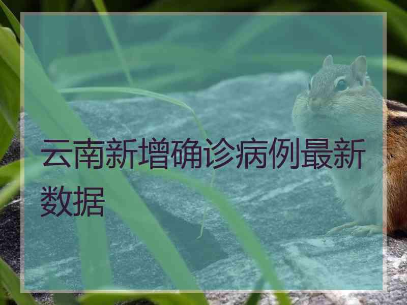 云南新增确诊病例最新数据