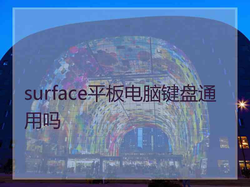 surface平板电脑键盘通用吗