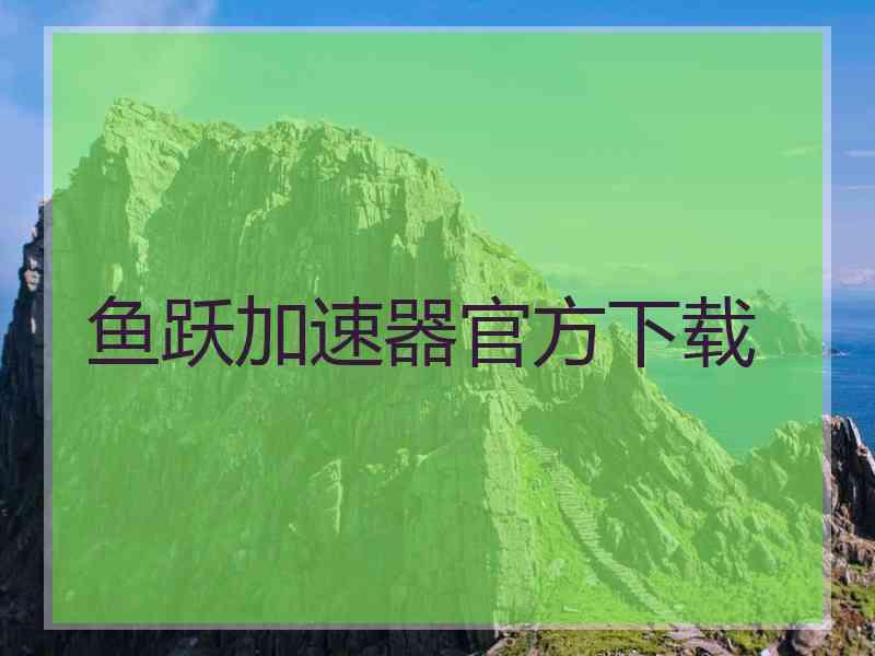 鱼跃加速器官方下载