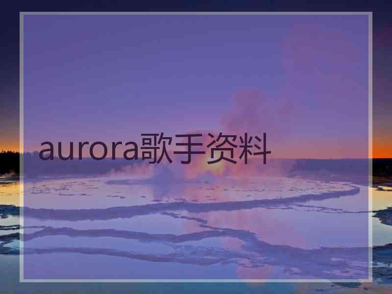 aurora歌手资料