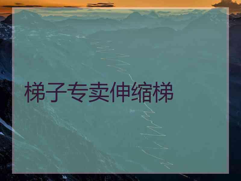 梯子专卖伸缩梯