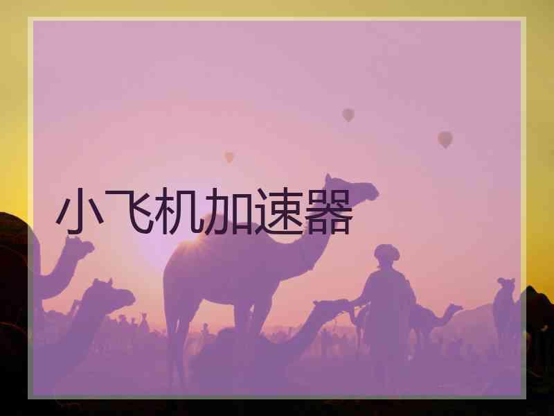 小飞机加速器
