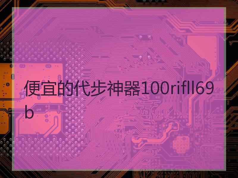 便宜的代步神器100rifll69b