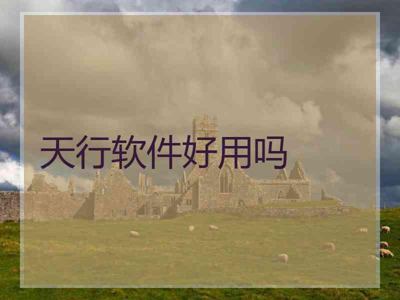 天行软件好用吗