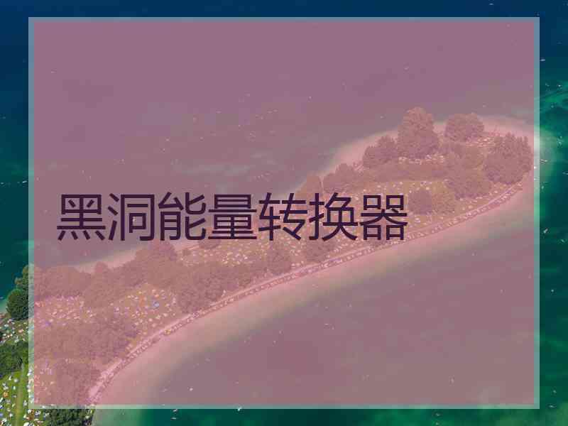 黑洞能量转换器
