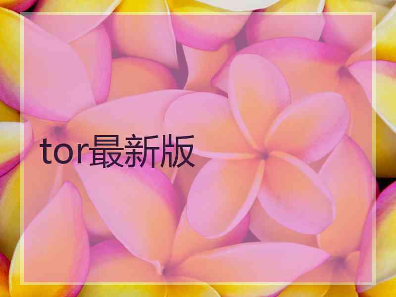 tor最新版