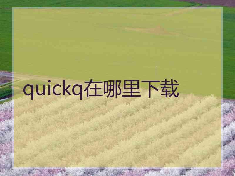 quickq在哪里下载