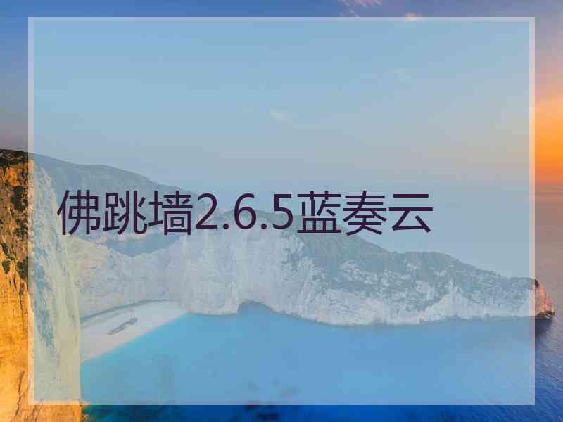 佛跳墙2.6.5蓝奏云