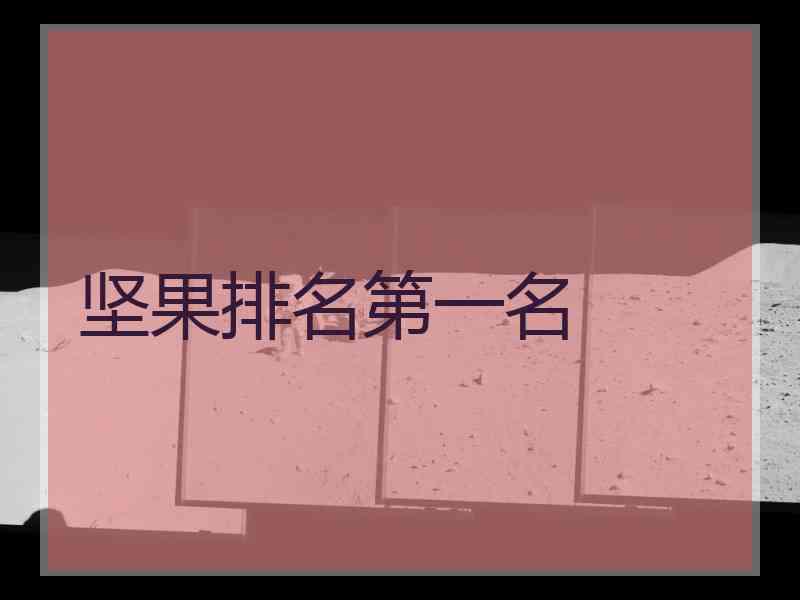 坚果排名第一名