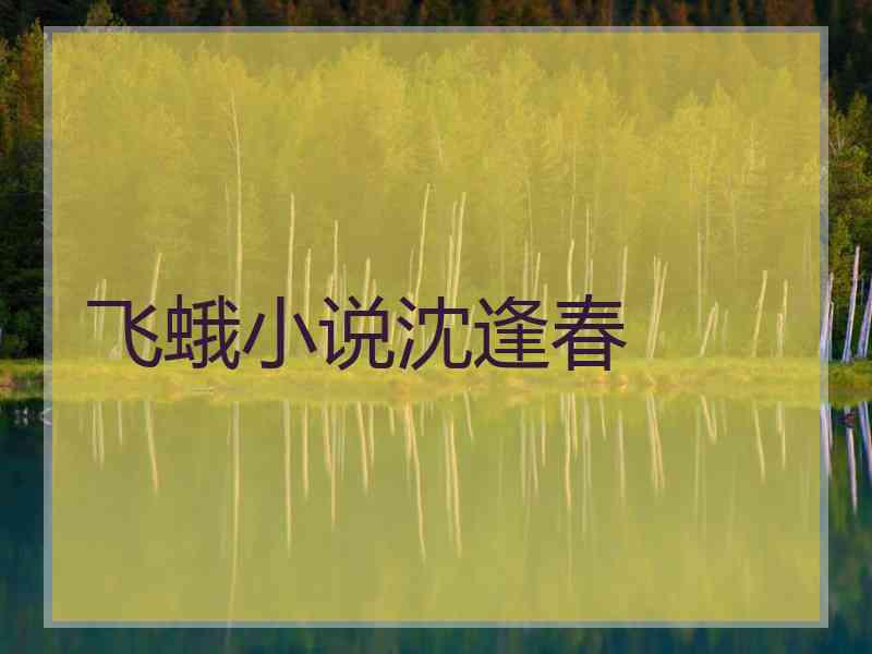 飞蛾小说沈逢春