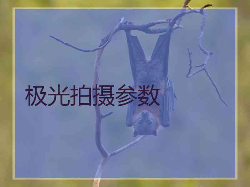 极光拍摄参数