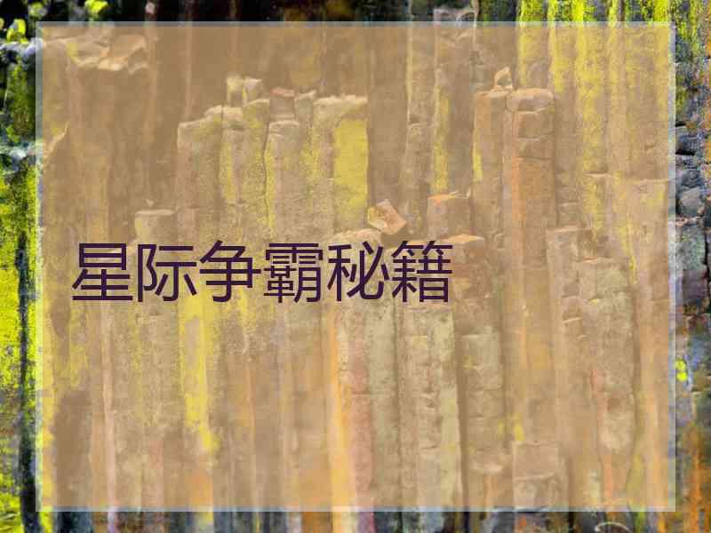 星际争霸秘籍