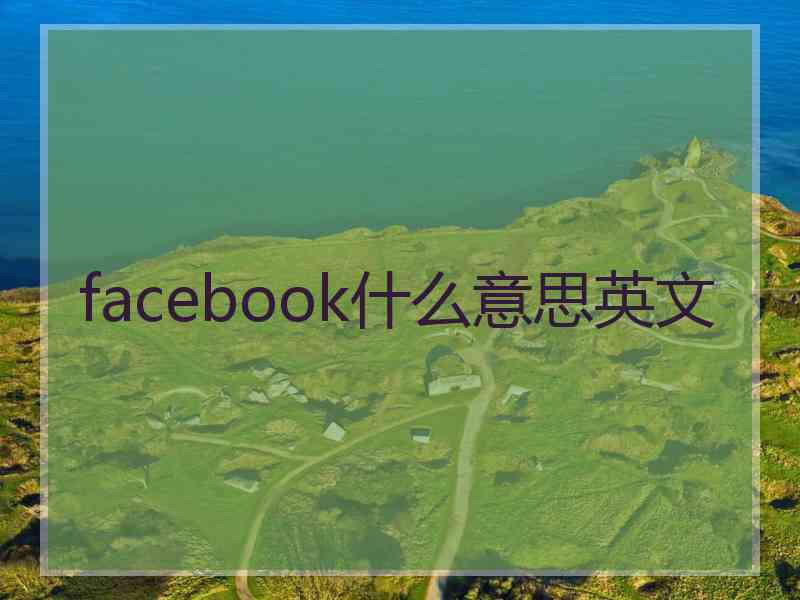 facebook什么意思英文