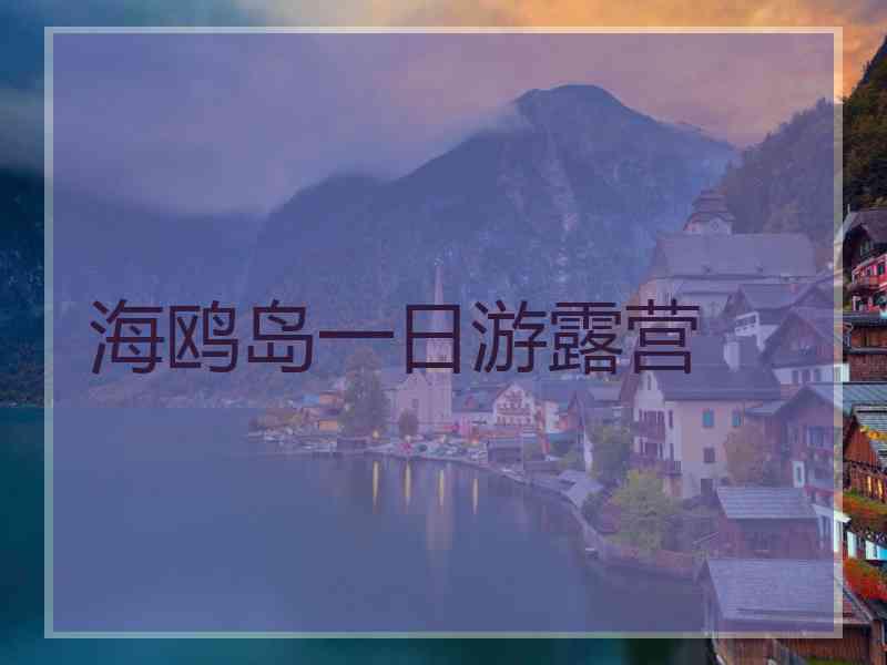 海鸥岛一日游露营