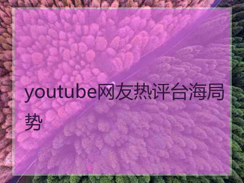youtube网友热评台海局势