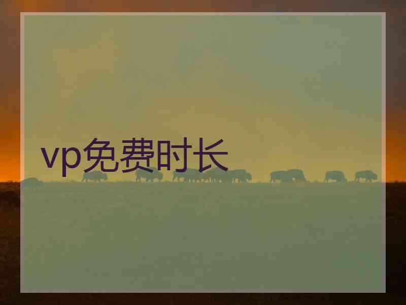 vp免费时长