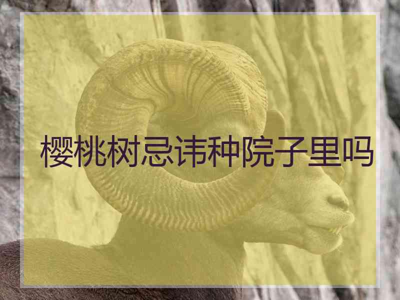 樱桃树忌讳种院子里吗