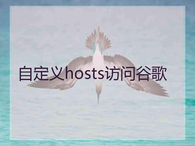 自定义hosts访问谷歌