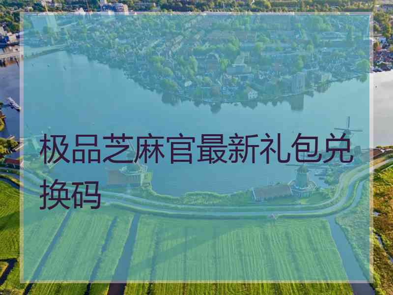 极品芝麻官最新礼包兑换码