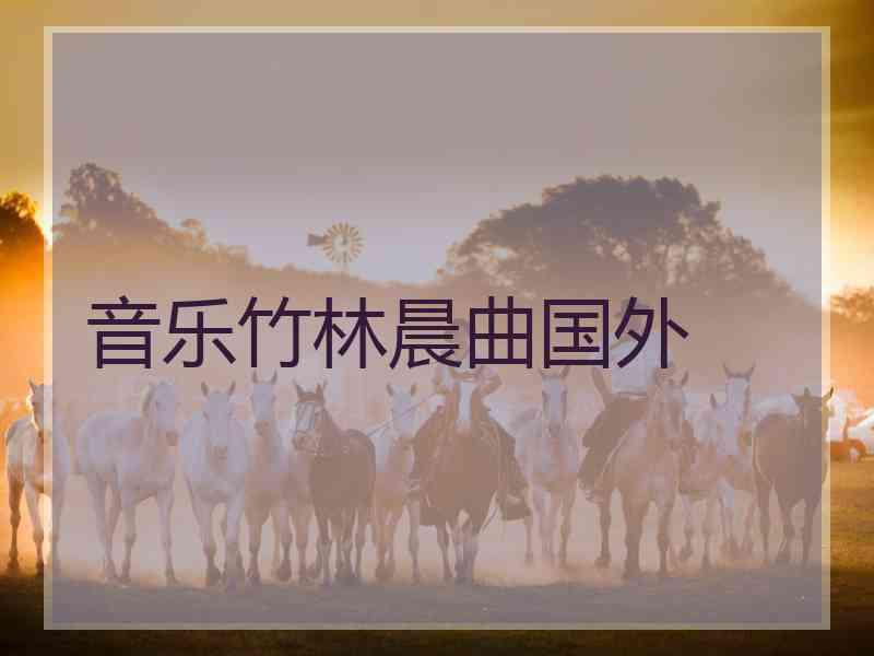 音乐竹林晨曲国外