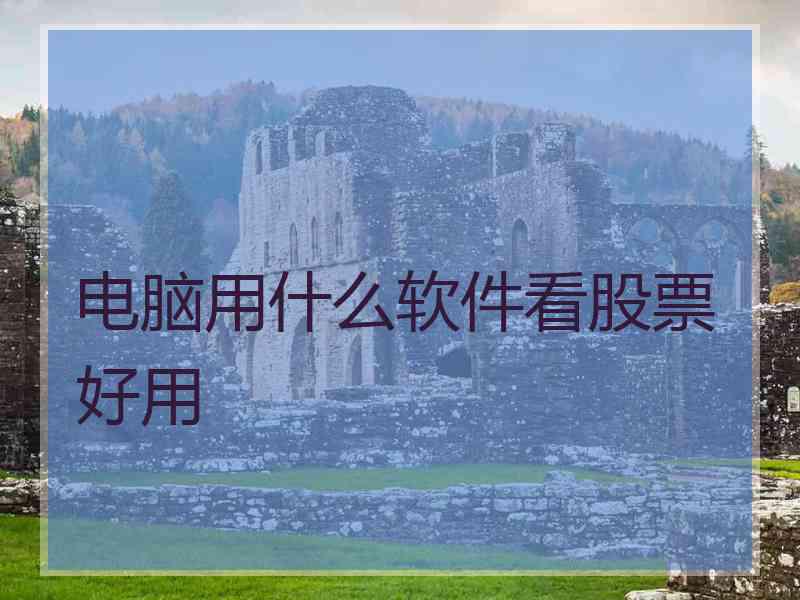 电脑用什么软件看股票好用