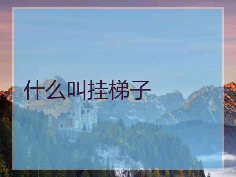 什么叫挂梯子