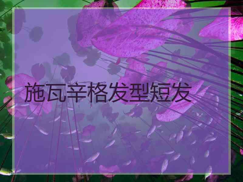 施瓦辛格发型短发