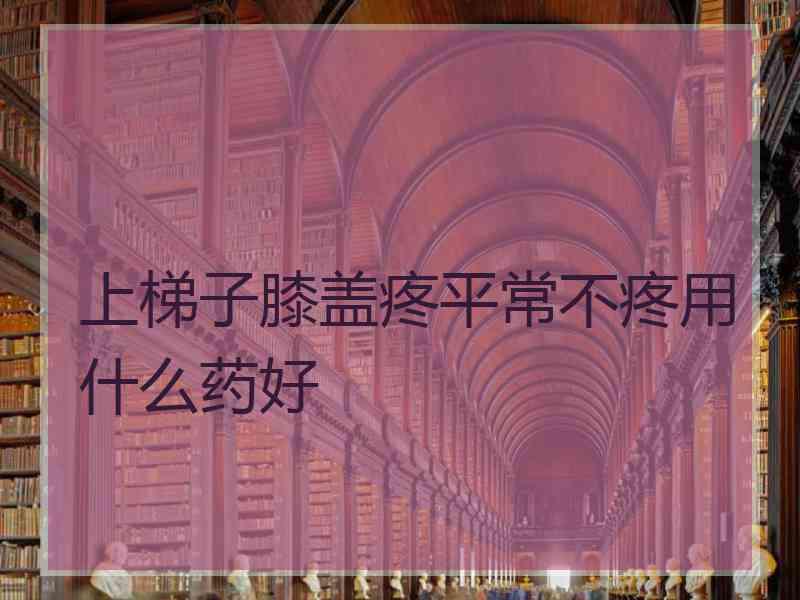 上梯子膝盖疼平常不疼用什么药好