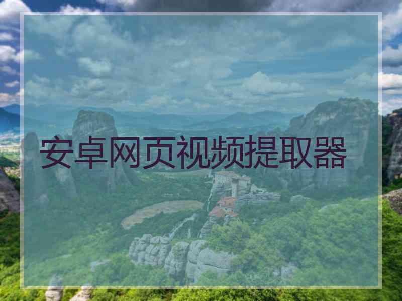 安卓网页视频提取器