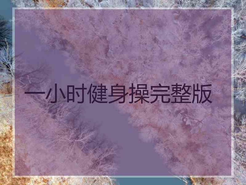 一小时健身操完整版