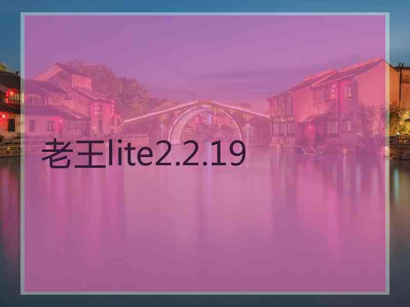 老王lite2.2.19