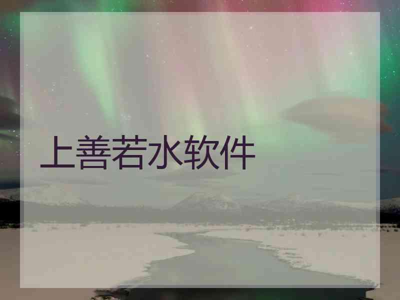 上善若水软件