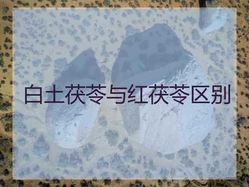 白土茯苓与红茯苓区别