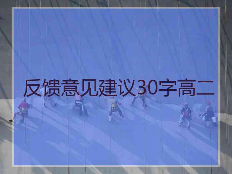 反馈意见建议30字高二