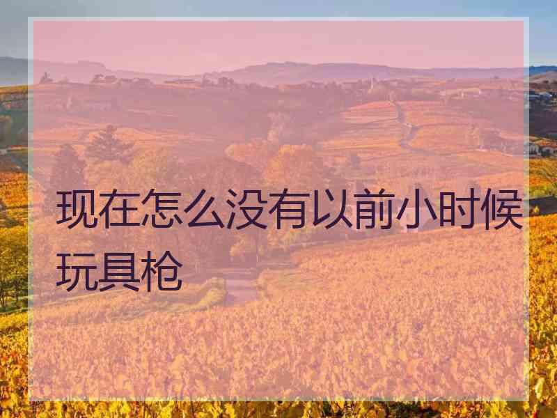 现在怎么没有以前小时候玩具枪