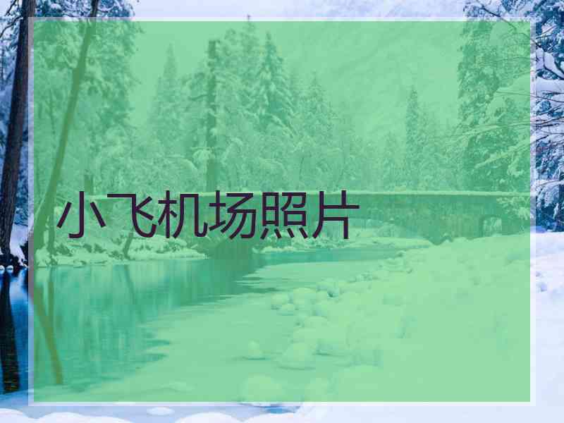 小飞机场照片