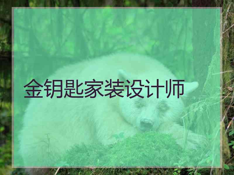 金钥匙家装设计师