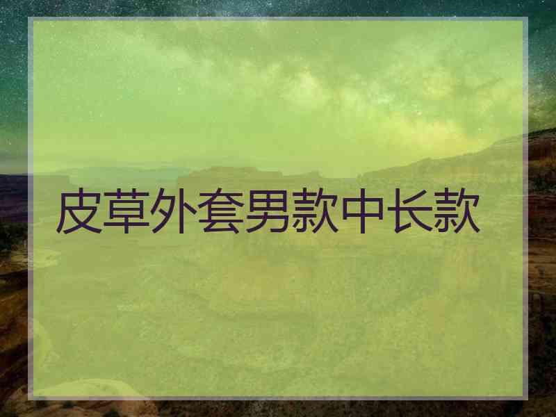 皮草外套男款中长款