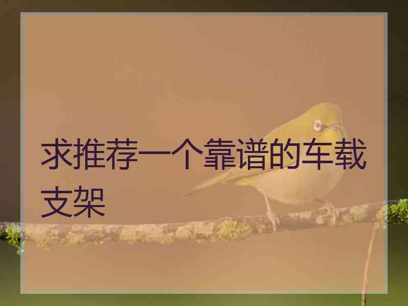 求推荐一个靠谱的车载支架