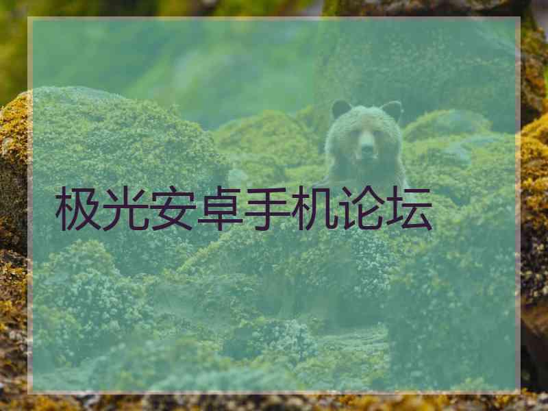 极光安卓手机论坛