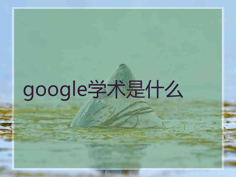 google学术是什么