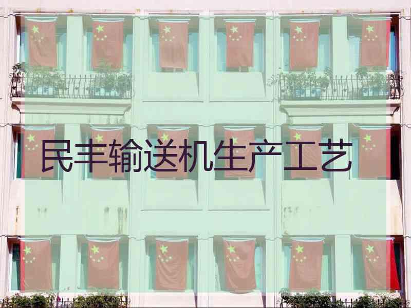 民丰输送机生产工艺